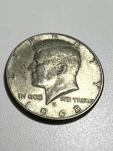 アメリカ ハーフダラー アメリカ 50セント銀貨（ケネディ ハーフダラー）1968年