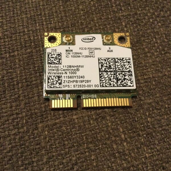 中古 intel Centrino Wireless-N1000 112BNHMW p/n 60Y3241