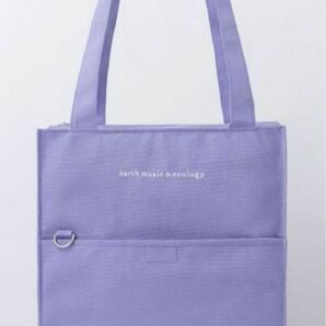 earth music＆ecologyイベントトートバッグBOOK PURPLE