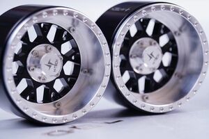 H-TECH　製 2.2インチホイール　2.2inch Mesh Type Minus Offset Aluminum Metal Beadlock Wheel Custom Made (HTW2.2-C0310)