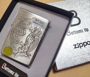 新品 Bottomz Up ZIPPO 2008年 ドラゴン&タイガー 龍 トラ ボトムズアップ 激レア