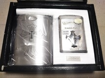 ZIPPO 立体メタル 灰皿付 2個セット 2000年 2002年 シリアル付 限定品 本体未開封品_画像4