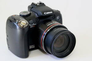 CANON PowerShot SX1 IS 20倍 高倍率ズーム＆手振れ補正 赤ライン装飾 ネオ一眼 完動美中古品 単三電池使用型 送料無料　トップナンバー機