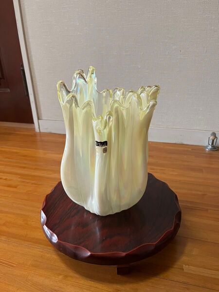 花瓶 ガラス製 オーロラ