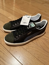 未使用品 PUMA プーマ SOMA SUEDE VTG MIJ 27cm US9 黒 ブラック 緑 グリーンモンスター スウェード ヴィンテージ 日本製 本革 レザー_画像1