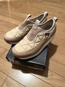  unused goods regular price ¥18,700 jpy tebaTEVA Enba -EMBERko mute COMMUTE slip-on shoes SLIP-ON WP 28cm beige SSME waterproof outdoor mok