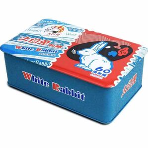 大白兔　WHITE RABBIT　ミルクキャンディー　60周年記念空き缶