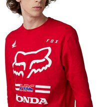 FOX 30551-122-M ホンダ ロングスリーブTシャツ フレイムレッド M バイク 春 秋 長袖 軽量_画像3