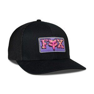 FOX 30643-001-S/M バーブドワイヤー フレックスフィットハット ブラック S/M(頭囲55?58cm) バイク 帽子 紫外線 ストレッチ