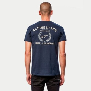 アルパインスターズ 1213-72580-70-XL リース Tシャツ ネイビー XL バイク 夏 半袖