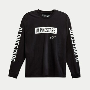 アルパインスターズ 1213-71810-10-XL フェイスオフ L/S Tシャツ ブラック XL バイク 春 秋 長袖