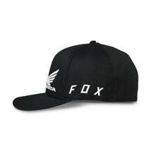 FOX 30635-001-L/XL ホンダ フレックスフィットハット ブラック L/XL(頭囲57?60cm) バイク 帽子 紫外線 ストレッチ_画像2