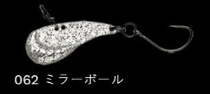 ノリーズ トラウトZX 062/ミラーボール 30mm 3.5g ルアー 疑似餌 マス 釣具 釣り フィッシング