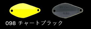 ノリーズ 鱒玄人ウィーパー 098/チャートブラック 0.6g ルアー スプーン 疑似餌 トラウト マス 釣具 釣り フィッシング