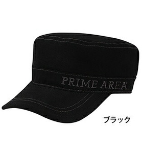 プライムエリア ワークキャップ01 ブラック フリーサイズ(57～60cm) 帽子 釣具 釣り フィッシング