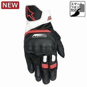 アルパインスターズ Alpinestars SP-5 LEATHER GLOVE レザーグローブ グローブ 123 ブラック ホワイト レッド Mサイズ