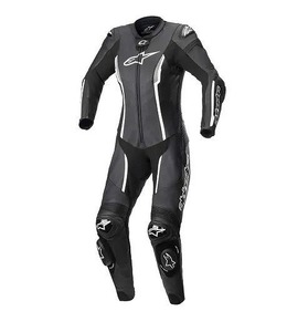 アルパインスターズ STELLA MISSILE v2 LEATHER SUIT レザースーツ ブラック/ホワイト 42 女性用 バイク ツーリング レーシング レディース