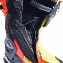 アルパインスターズ SMX PLUS V2 BOOT レーシング ブーツ ブラック/ホワイト/イエローフロー 42/26.5cm 靴 軽量 レース アルパイン_画像2
