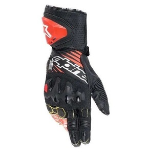 アルパインスターズ GP TECH v2 GLOVE グローブ ブラック/ホワイト/レッドフロー XL バイク ツーリング レーシング 手袋