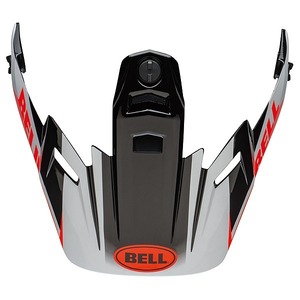 BELL 7111404 MX-9アドベンチャー MIPS バイザー ダッシュ グロスブラック/ホワイト/オレンジ バイク ヘルメット 補修 パーツ