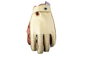 FIVE COLORADO レザーグローブ ベージュブラウン Sサイズ バイク ツーリング パンチング 手袋