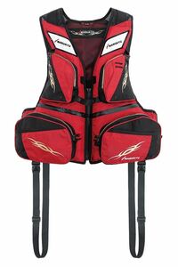 マルキュー PFD03 L2 レジャー用ライフジャケット レッド L-LL 救命胴衣 釣具 釣り フィッシング