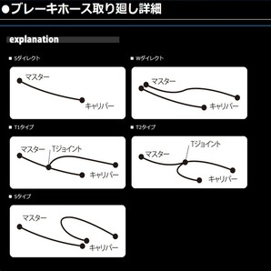 GSX400F/FS (アンチダイブ付) メッシュ ブレーキホース フロント/4本 ACパフォーマンス アクティブ 32253020の画像3