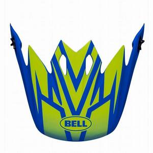 BELL 7137523 MX-9 MIPS バイザー ディスラプト マットクラシックブルー/ハイビズイエロー バイク ヘルメット 補修 パーツ