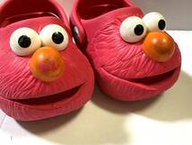 レア! 廃盤 polliwalks SESAMI STREET ELMO ポリウォークス セサミストリート エルモ コラボ クロックス風 サンダル 5/13cm 男女兼用/2011_画像7