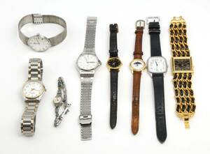 腕時計 おまとめ USED品 アンティーク メタルバンド 革ベルト カラーストーン系 RADO ALBA CITIZEN SEIKO RONICA ANNE KLEIN classique