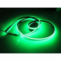 24v COB 面発光 LED テープライト 1ｍ巻 極薄2mm 緑 グリーン 色ムラなし カット可 ランプ アンドン メール便送料無料/3_画像4