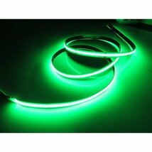 24v COB 面発光 LED テープライト 1ｍ巻 極薄2mm 緑 グリーン 色ムラなし カット可 ランプ アンドン メール便送料無料/3_画像2