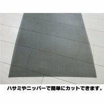 アルミ製 細目 メッシュ ネット 3×6mm 塗装済み 100cm×32cm 黒 グリル エアロ 菱型 網 送料無料/5_画像3