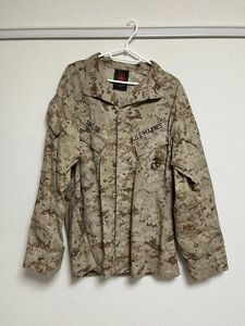 実物 米海兵隊 USMC デザートマーパット 迷彩服 MARPAT 表記サイズ M-L