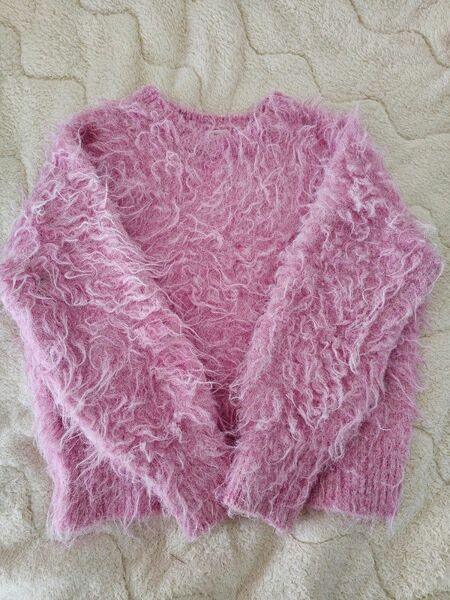 完売品 8,600円 テチチ 宮本茉由 プードル起毛ボリュームニット ピンク セーター もふもふ ふわふわ かわいい