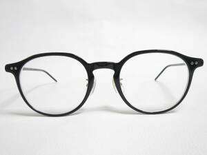 12392◆金子眼鏡 KANEKO OPTICAL KJ-34 ブラック 49□21 145 メガネ/眼鏡 MADE IN JAPAN 中古 USED