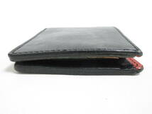 12527◆【SALE】B3Labo Leather Work ビースリーラボ レザーウオレット 二つ折り財布 ブラック Japan Made 中古 USED_画像3