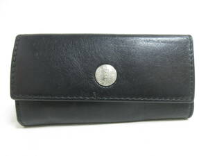 12612*[SALE]ETTINGERetinga- key case / key holder black × purple used USED