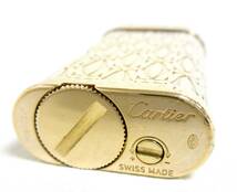 12547◆Cartier カルティエ Cドゥ カルティエ ゴールド色 ガスライター SWISS MADE 中古 USED_画像6