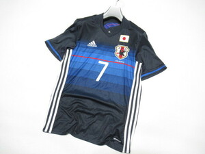 【美品】 adidas 16/17 日本代表 ホーム ＃7 柴崎 岳 レプリカ ユニフォーム AA0308 size S 