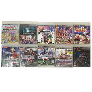 /24C054_1 PS3ソフト10本まとめ グランツーリスモ5、ウイニングイレブン他 PS3 ゲーム ゲームソフト 現状品 中古