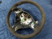 BMW E46 M3 CSL 純正 アルカンターラ ステアリング パドルシフト Genuine steering wheel 中古_画像1