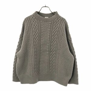 ロクビューティーアンドユースユナイテッドアローズ 長袖 セーター グレー 6 ROKU BEAUTY&YOUTH UNITED ARROWS ニット メンズ 240202