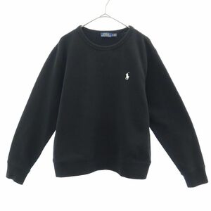  Polo Ralph Lauren Logo вышивка длинный рукав футболка L/G черный POLO RALPH LAUREN тренировочный женский 240218