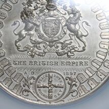 【1円スタート】 ヴィクトリア女王　治世60周年記念　75㎜ ホワイトメタル メダル 1897年　イギリス NGC　英国　アンティークコイン 銀貨_画像8
