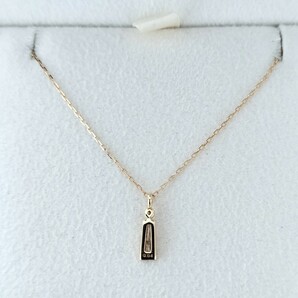 agete アガット 2021 Winter Limited collection ダイヤモンド ネックレス K18YG 0.04ct 1.0gの画像4