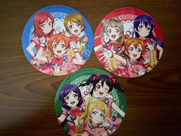 ラブライブ!スクスタポップストア 限定ステッカー μ's 3枚セット