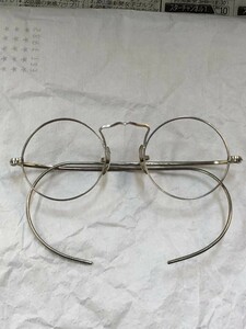 希少個体です！1920's American optical “CORTLAND” 10K PADS 金無垢鼻丸眼鏡