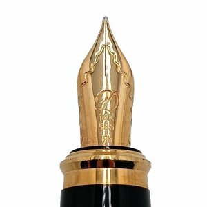 美品　S.T.DUPONT エステーデュポン 万年筆 ペン先14K 585刻印　ブルー　ケース付き 文房具　筆記用具　筆記具　MB fe ABB3