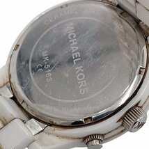 MICHAEL KORS　マイケルコース　レディース　腕時計　ホワイト×シルバー　不動品　fe ABD2_画像7